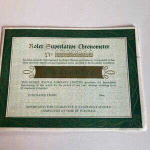 Vintage 1966 Rolex  Superlative Chronometer Booklet English